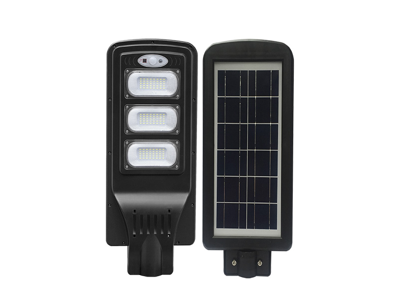 Luminária solar Taschibra TP SUN 60 W para poste, com painel solar integrado e controle remoto