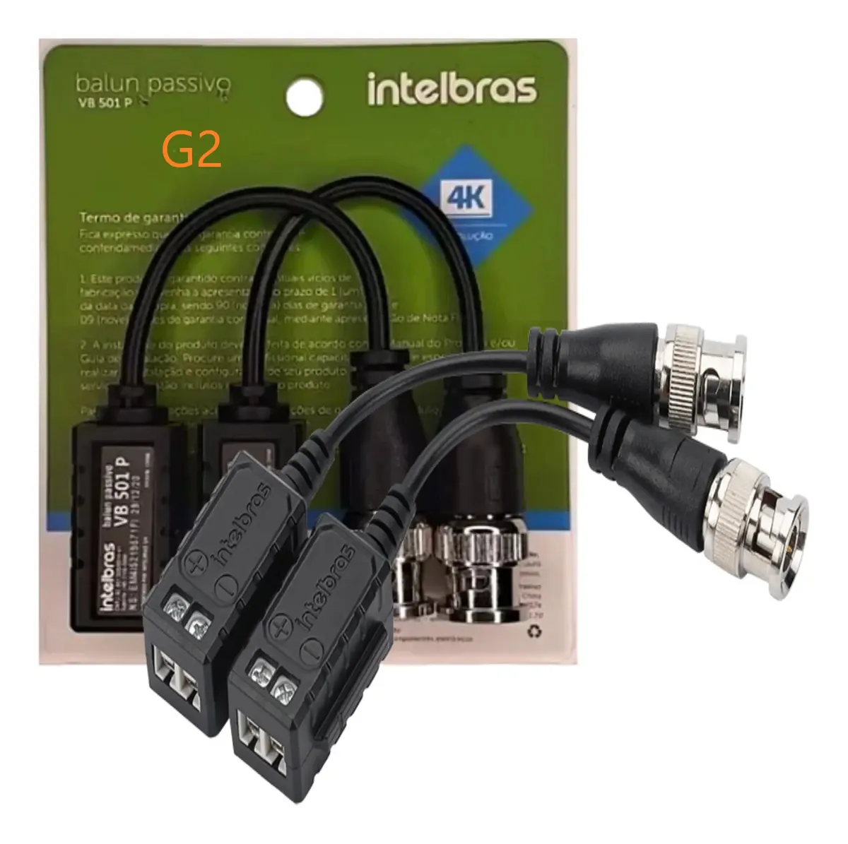 Balun Intelbras HD para transmitir vídeo por par trançado
