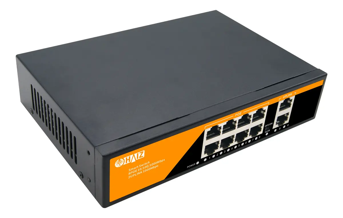 Switch PoE Haiz de 16 portas para rack