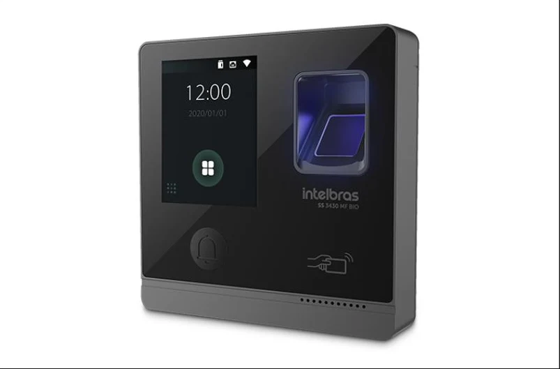 Intelbras SS 3430 MF Bio, controlador de acesso com display touch screen e leitor biométrico