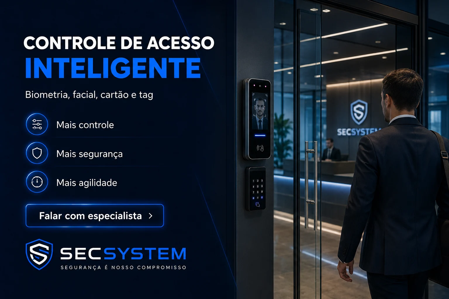 Controle de acesso para estoque de supermercado com registro de usuários