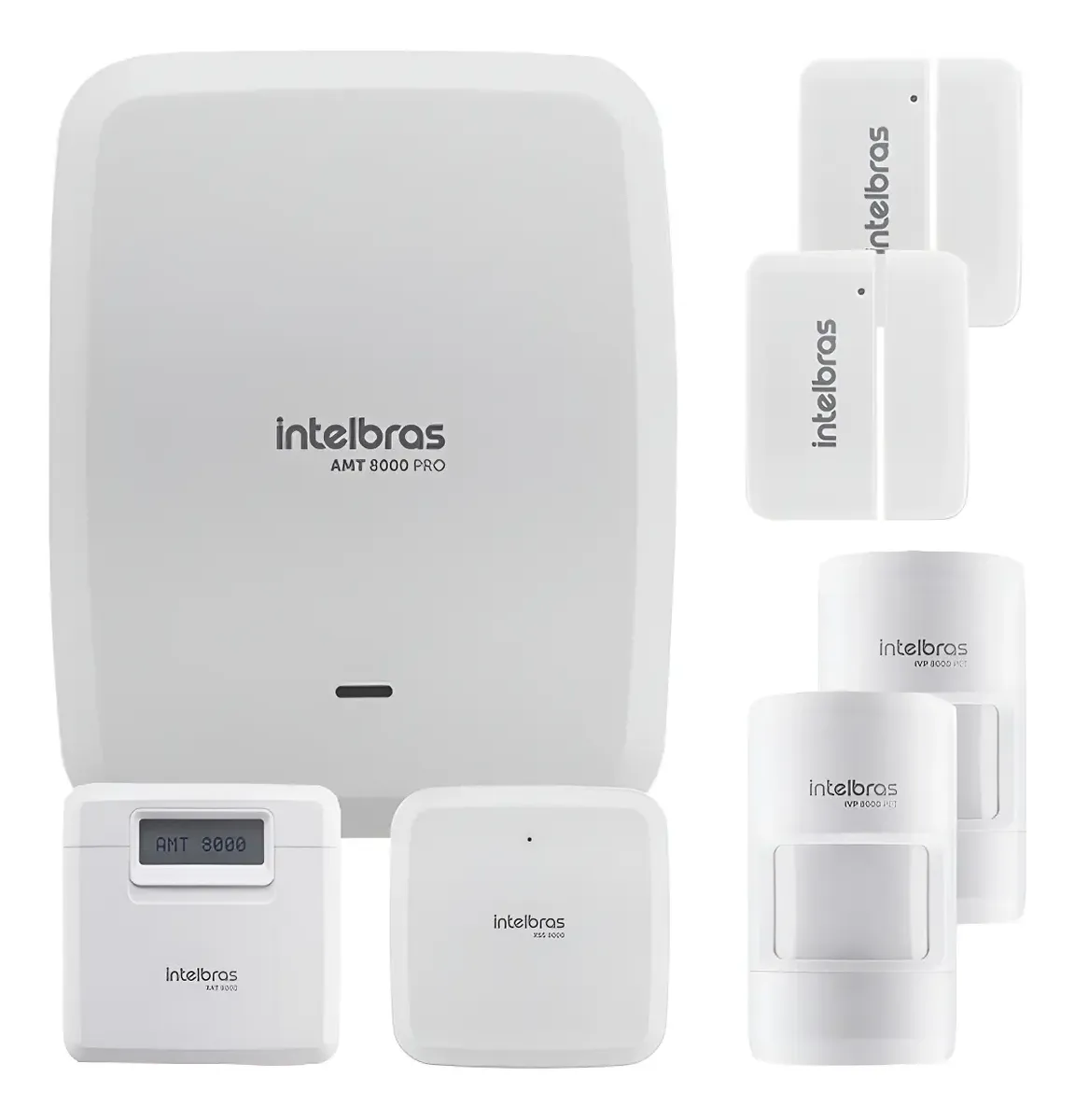 Kit alarme Intelbras AMT 8000 Pro Wi-fi sem fio com 8 peças no Mercado Livre